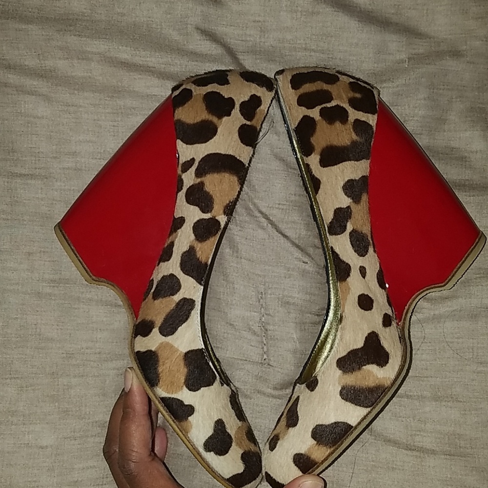 Guiseppe Zanotti Design Animal Print Wedge - Picture 6 of 7